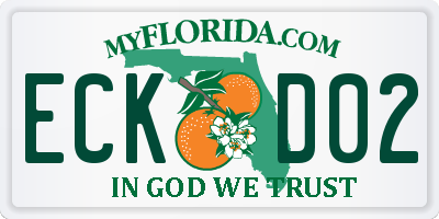 FL license plate ECKD02