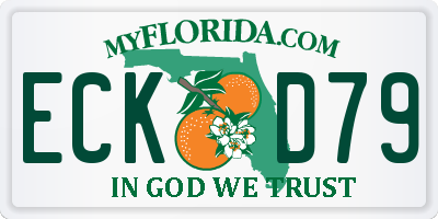 FL license plate ECKD79