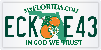 FL license plate ECKE43