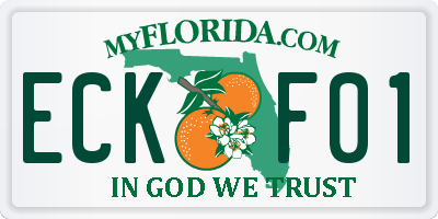 FL license plate ECKF01