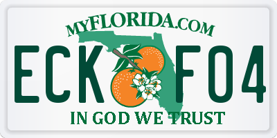 FL license plate ECKF04