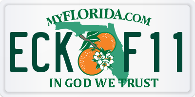 FL license plate ECKF11