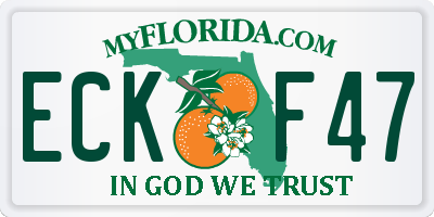 FL license plate ECKF47