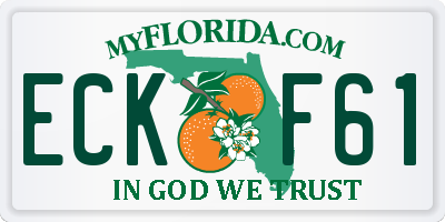 FL license plate ECKF61