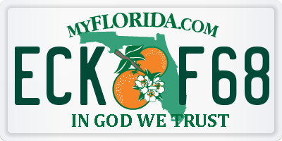FL license plate ECKF68