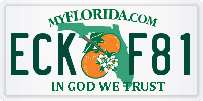 FL license plate ECKF81