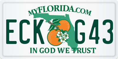FL license plate ECKG43
