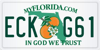 FL license plate ECKG61