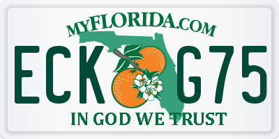 FL license plate ECKG75