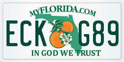 FL license plate ECKG89