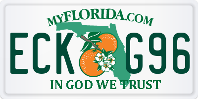 FL license plate ECKG96