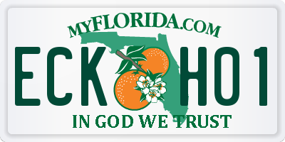 FL license plate ECKH01