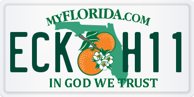 FL license plate ECKH11
