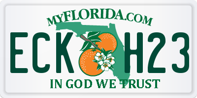 FL license plate ECKH23