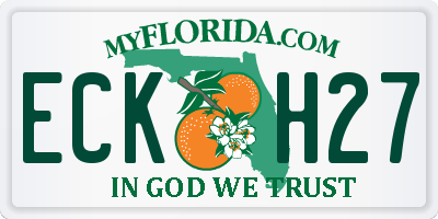 FL license plate ECKH27