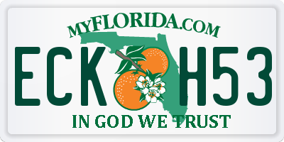FL license plate ECKH53
