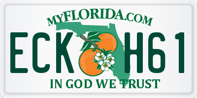 FL license plate ECKH61