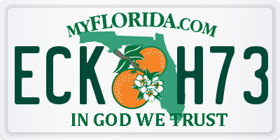 FL license plate ECKH73