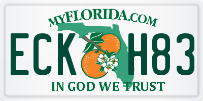 FL license plate ECKH83
