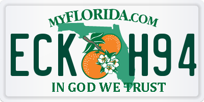 FL license plate ECKH94