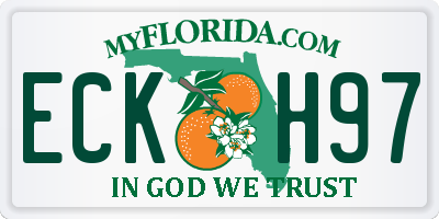 FL license plate ECKH97