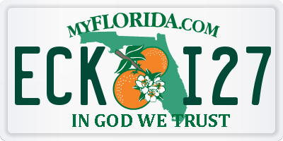 FL license plate ECKI27