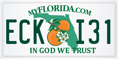 FL license plate ECKI31