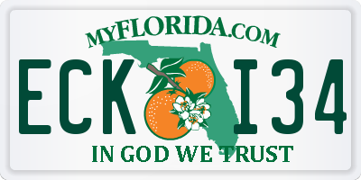 FL license plate ECKI34