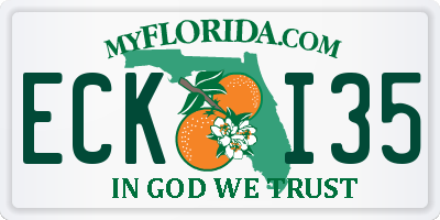 FL license plate ECKI35