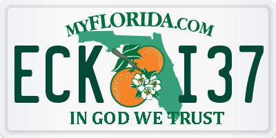 FL license plate ECKI37