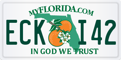 FL license plate ECKI42