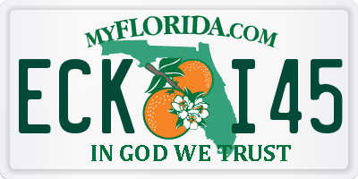 FL license plate ECKI45