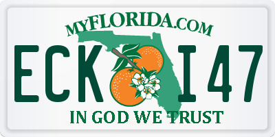 FL license plate ECKI47