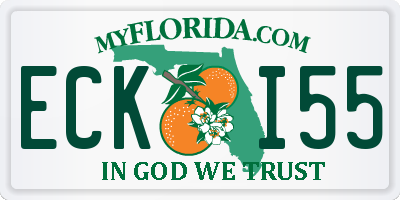 FL license plate ECKI55