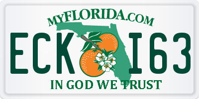 FL license plate ECKI63
