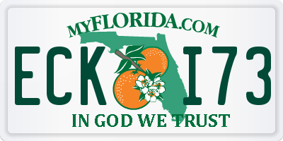 FL license plate ECKI73