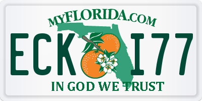FL license plate ECKI77