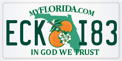 FL license plate ECKI83