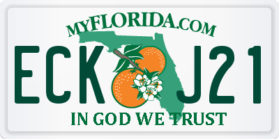 FL license plate ECKJ21