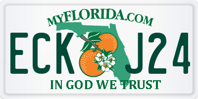 FL license plate ECKJ24