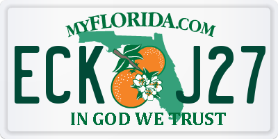 FL license plate ECKJ27