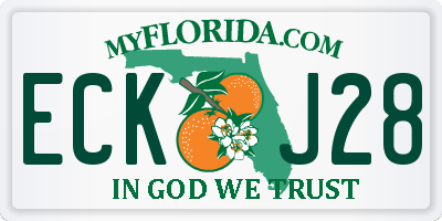 FL license plate ECKJ28