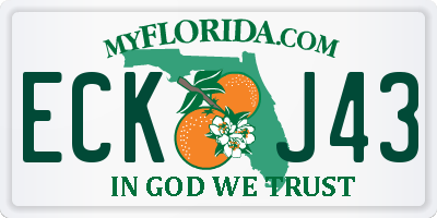 FL license plate ECKJ43