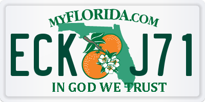 FL license plate ECKJ71
