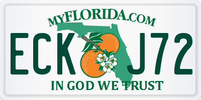 FL license plate ECKJ72