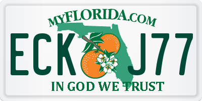 FL license plate ECKJ77