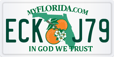 FL license plate ECKJ79