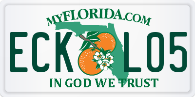 FL license plate ECKL05
