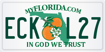 FL license plate ECKL27
