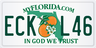 FL license plate ECKL46